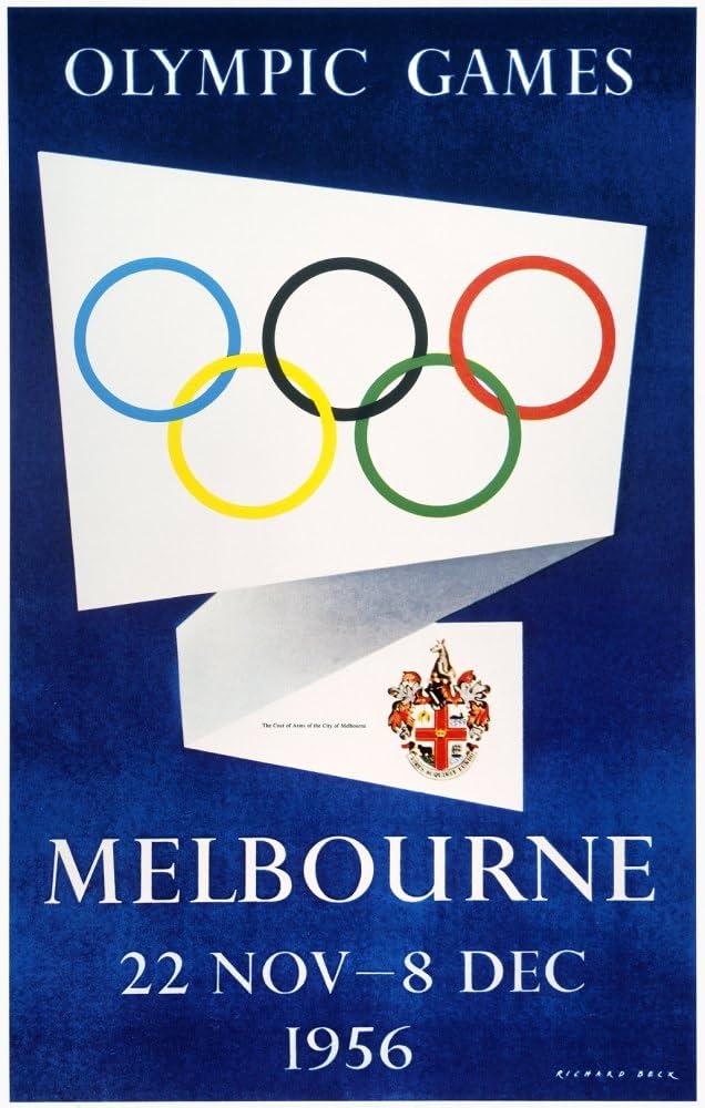 Locandina Olimpiadi Melbourne / Stoccolma 1956