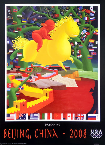 Locandina Olimpiadi Pechino 2008