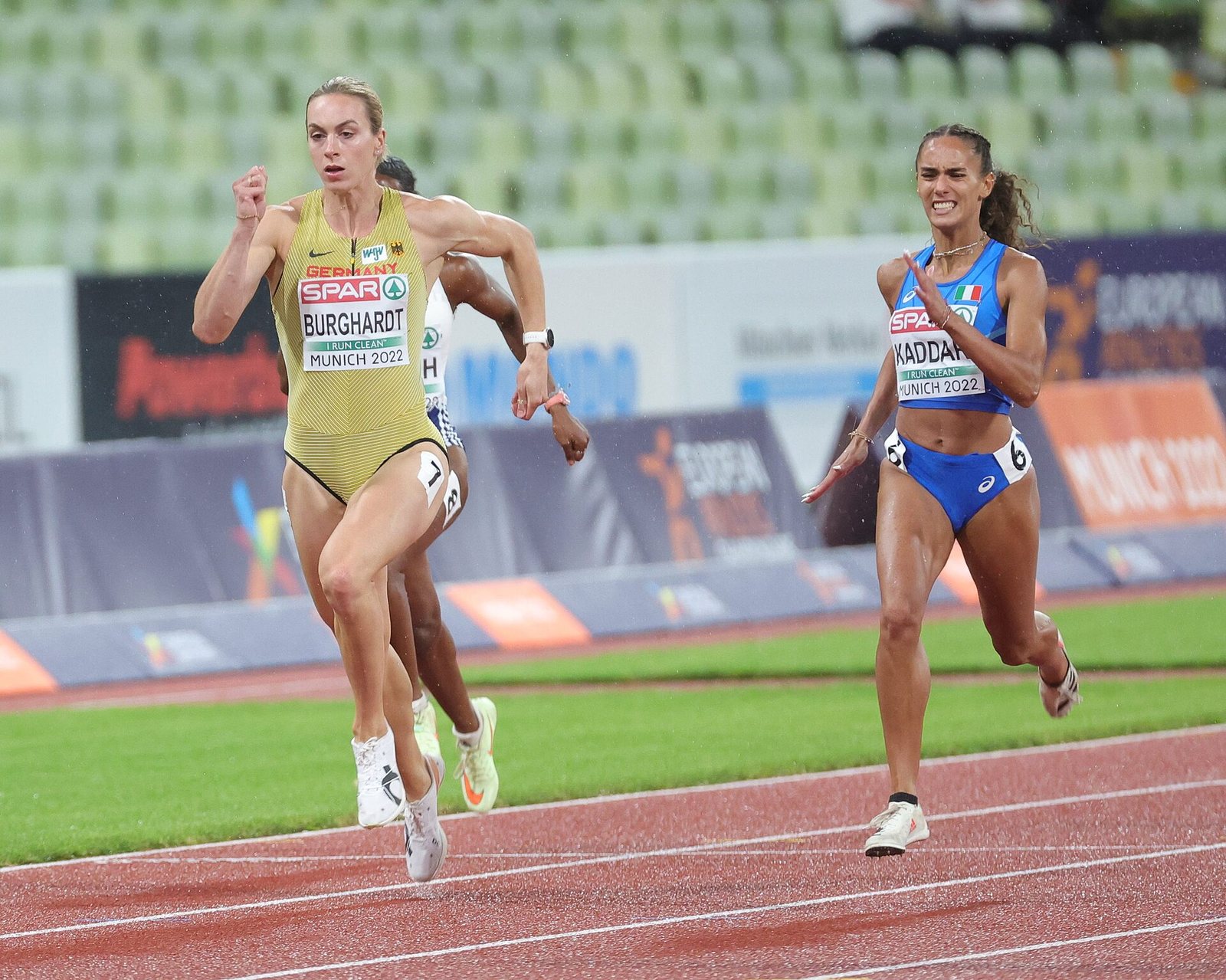 Dalia Kaddari in semifinale dei 200 metri agli Europei di Monaco 2022